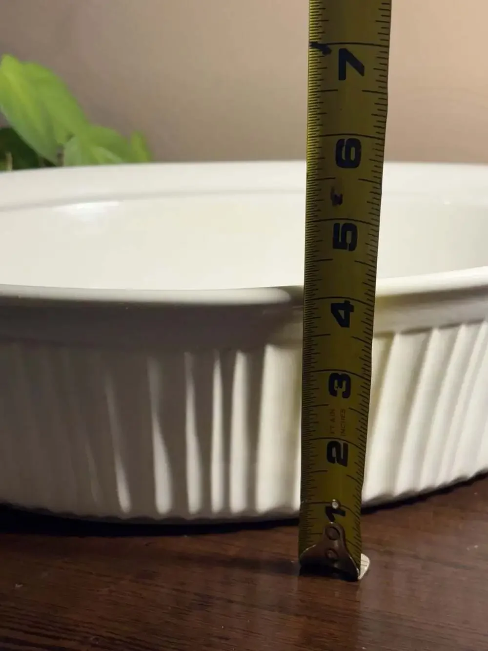 CorningWare French White 4 Quart Oval Stoneware Casserole Baker Dish